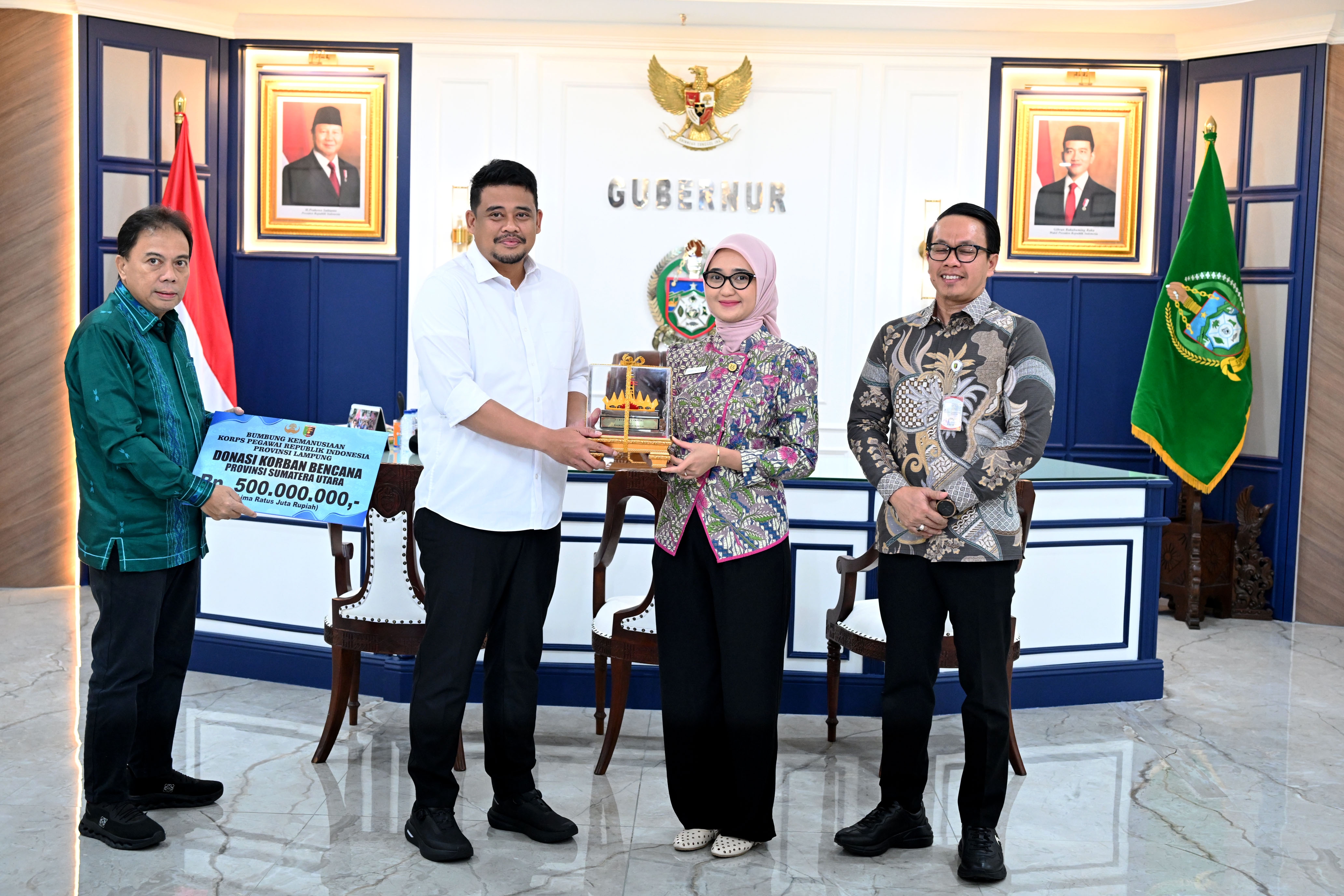 Solidaritas Sumatera Menguat, Bobby Nasution Apresiasi Bantuan Pemprov Lampung untuk Korban Bencana, Deempatbelas.com