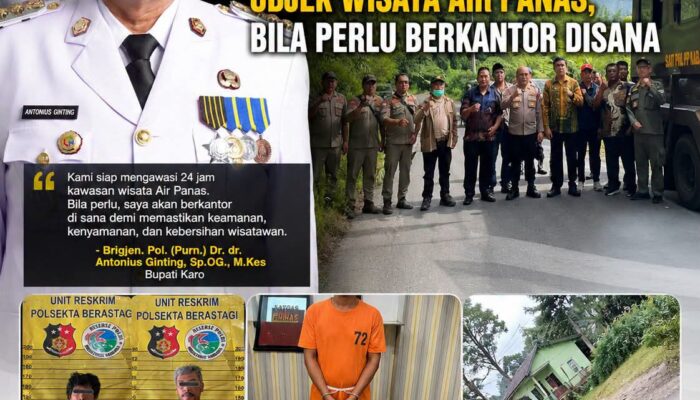 RETRIBUSI WISATA AIR PANAS DOULU RESMI DIHAPUS, PEMKAB KARO JAMIN PENGAWASAN 24 JAM