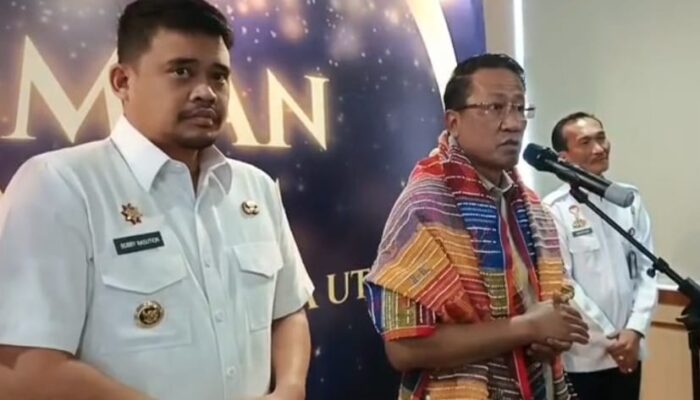 MENKUM SUPRATMAN RESMIKAN 6.110 POSBAKUM DI SUMUT, GUBERNUR BOBBY NASUTION: PENYELESAIAN KASUS TERTENTU LEWAT JUSTICE COLABORATOR
