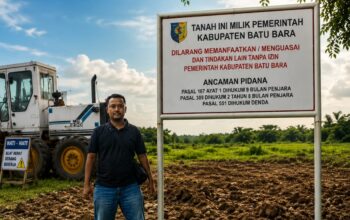 ASET GOR RP7 MILIAR DI BATU BARA BERUBAH FUNGSI, LAPANGAN BOLA DISULAP DITANAMI UBI, TOKOH PEMUDA DESAK PERIKSA KABID ASET