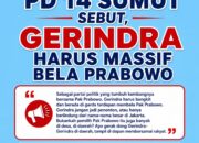 PD 14 SUMUT DESAK GERINDRA TURUN GUNUNG, JANGAN HANYA JADI PENONTON DI TENGAH GEMPURAN ISU TERHADAP PRABOWO PD 14 SUMUT DESAK GERINDRA TURUN GUNUNG, JANGAN HANYA JADI PENONTON DI TENGAH GEMPURAN ISU TERHADAP PRABOWO