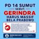 PD 14 SUMUT DESAK GERINDRA TURUN GUNUNG, JANGAN HANYA JADI PENONTON DI TENGAH GEMPURAN ISU TERHADAP PRABOWO