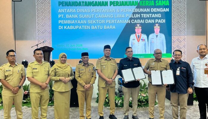 DINAS PERTANIAN BATU BARA JALIN KERJASAMA DENGAN BANK SUMUT, PERKUAT KOMODITI CABAI DAN PADI