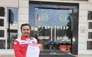DPW HARI SUMUT LAPORKAN DUGAAN PENYIMPANGAN DI DINAS CKTR DELI SERDANG KE KEJATI, SOROTI SPESIFIKASI BERMEREK HINGGA SERAH TERIMA PROYEK RP35 MILIAR