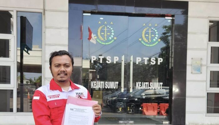 DPW HARI SUMUT LAPORKAN DUGAAN PENYIMPANGAN DI DINAS CKTR DELI SERDANG KE KEJATI, SOROTI SPESIFIKASI BERMEREK HINGGA SERAH TERIMA PROYEK RP35 MILIAR