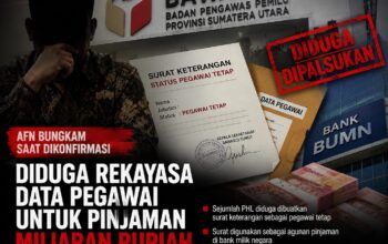 DIKONFIRMASI TERKAIT DUGAAN REKAYASA DATA PEGAWAI UNTUK PINJAMAN KE BANK, PEJABAT BAWASLU “AFN” BUNGKAM