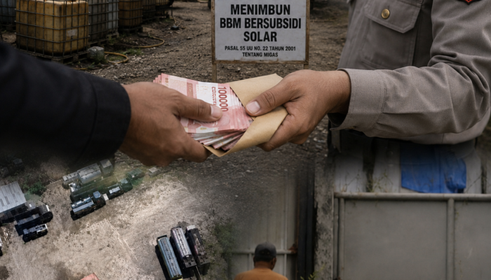 TERUNGKAP SOSOK OKNUM POLISI BERINISIAL “WAH ALIAS YU DIDUGA PENGEPUL ALIRAN DANA DARI GUDANG PENIMBUNAN SOLAR DUGONG DAN NAPIT
