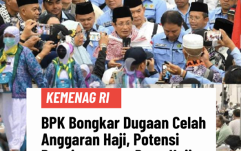 BPK BONGKAR DUGAAN CELAH ANGGARAN HAJI, POTENSI PENYIMPANGAN DANA HAJI BERNILAI MILIARAN RUPIAH