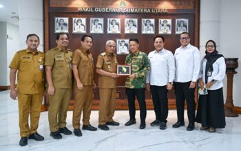 WAGUB SURYA DUKUNG PEMBANGUNAN 217 TOWER TRANSMISI PLN LANGKAT-MEDAN