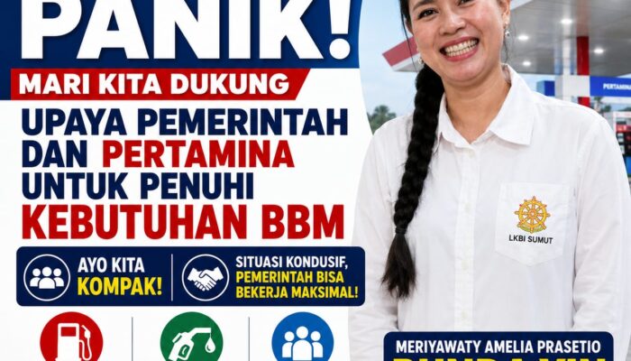 BUNDA YIN AJAK MASYARAKAT JANGAN PANIK, MARI DUKUNG UPAYA PEMERINTAH DAN PERTAMINA PENUHI KEBUTUHAN BBM