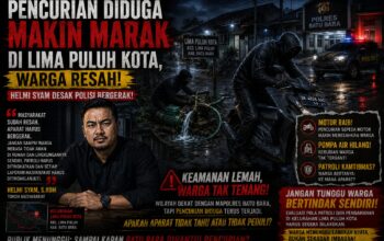 PENCURIAN DIDUGA MAKIN MARAK DI LIMA PULUH KOTA, WARGA RESAH! HELMI SYAM DESAK POLISI BERGERAK