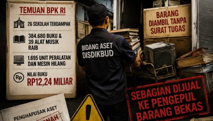 BPK BONGKAR DUGAAN PENJARAHAN ASET DISDIKBUD MEDAN, RP12,24 MILIAR RAIB, BUKU DAN PERALATAN SEKOLAH DIDUGA DIJUAL OKNUM PEGAWAI