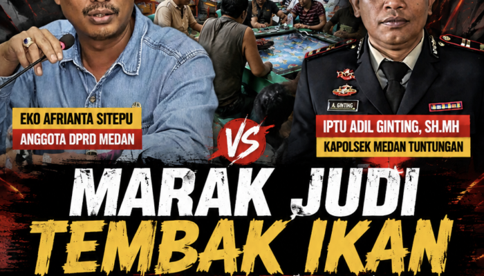 MARAK JVDI TEMBAK IKAN MEREK AW, ANGGOTA DPRD MEDAN EKO AFRIANTA SITEPU DESAK KAPOLDA SUMUT COPOT KAPOLSEK MEDAN TUNTUNGAN