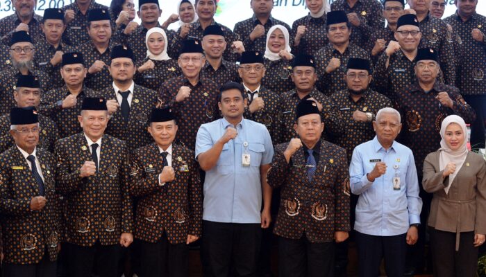 PELANTIKAN DHD 45 SUMUT,  BOBBY NASUTION AJAK GENERASI MUDA GELORAKAN SEMANGAT JUANG ’45