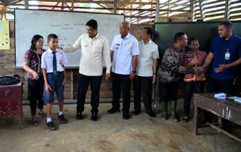 GUBERNUR BOBBY NASUTION WUJUDKAN IMPIAN SMPN 4 SITOLU ORI MILIKI GEDUNG PERMANEN