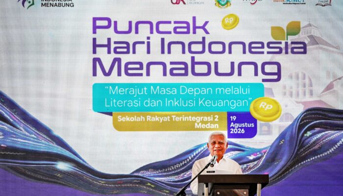 BUDAYA MENABUNG JADI FONDASI KETAHANAN EKONOMI GENERASI MUDA, PEMPROV SUMUT PERKUAT LITERASI KEUANGAN
