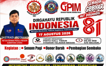 DPN GELAR SEMARAK GEBYAR HUT KE-81 RI DI STADION TELADAN MEDAN