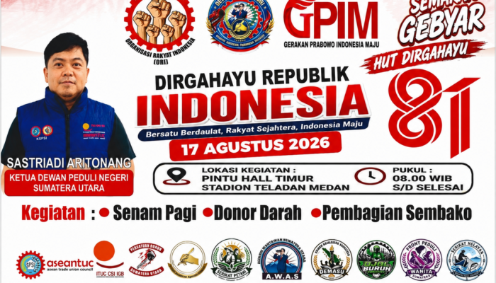 DPN GELAR SEMARAK GEBYAR HUT KE-81 RI DI STADION TELADAN MEDAN