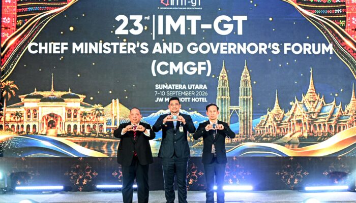BOBBY NASUTION TEKANKAN PENGUATAN EKONOMI DI FORUM GUBERNUR IMT-GT KE-32