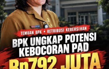 BPK UNGKAP KEBOCORAN PAD RP792 JUTA DI DLH MEDAN, TARIF SAMPAH TAK SESUAI KONDISI RIIL, KADIS MELVI BELUM BERSUARA