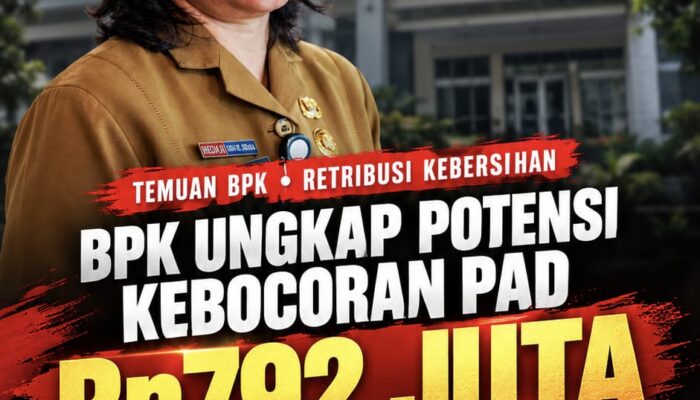 BPK UNGKAP KEBOCORAN PAD RP792 JUTA DI DLH MEDAN, TARIF SAMPAH TAK SESUAI KONDISI RIIL, KADIS MELVI BELUM BERSUARA