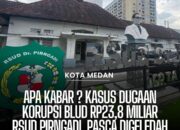 APA KABAR ? KASUS DUGAAN KORUPSI BLUD RP23,8 MILIAR DI RSUD PIRNGADI MEDAN PASCA DIGELEDAH KEJARI JUNI 2026, PD14 DESAK HASILNYA APA KABAR ? KASUS DUGAAN KORUPSI BLUD RP23,8 MILIAR DI RSUD PIRNGADI MEDAN PASCA DIGELEDAH KEJARI JUNI 2026, PD14 DESAK HASILNYA