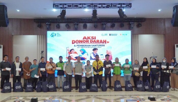 SETETES DARAH, SEBINGKIS HARAPAN: PLN SUMUT BERBAGI KEPEDULIAN PADA HLN KE-81