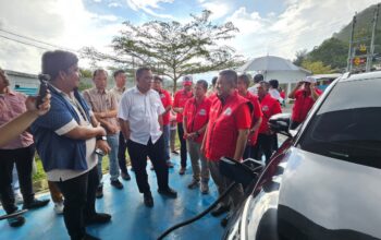 SP PLN SUMUT BERSAMA MENTERI LH GAUNGKAN KENDARAAN LISTRIK DAN PELESTARIAN DANAU TOBA