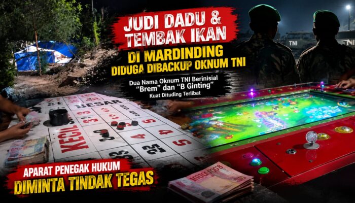 JUDI DADU DAN TEMBAK IKAN DIDUGA MERAJALELA DI MARDINGDING, NAMA OKNUM TNI BERINISIAL BREM DAN BGINTING DIDUGA TERLIBAT 